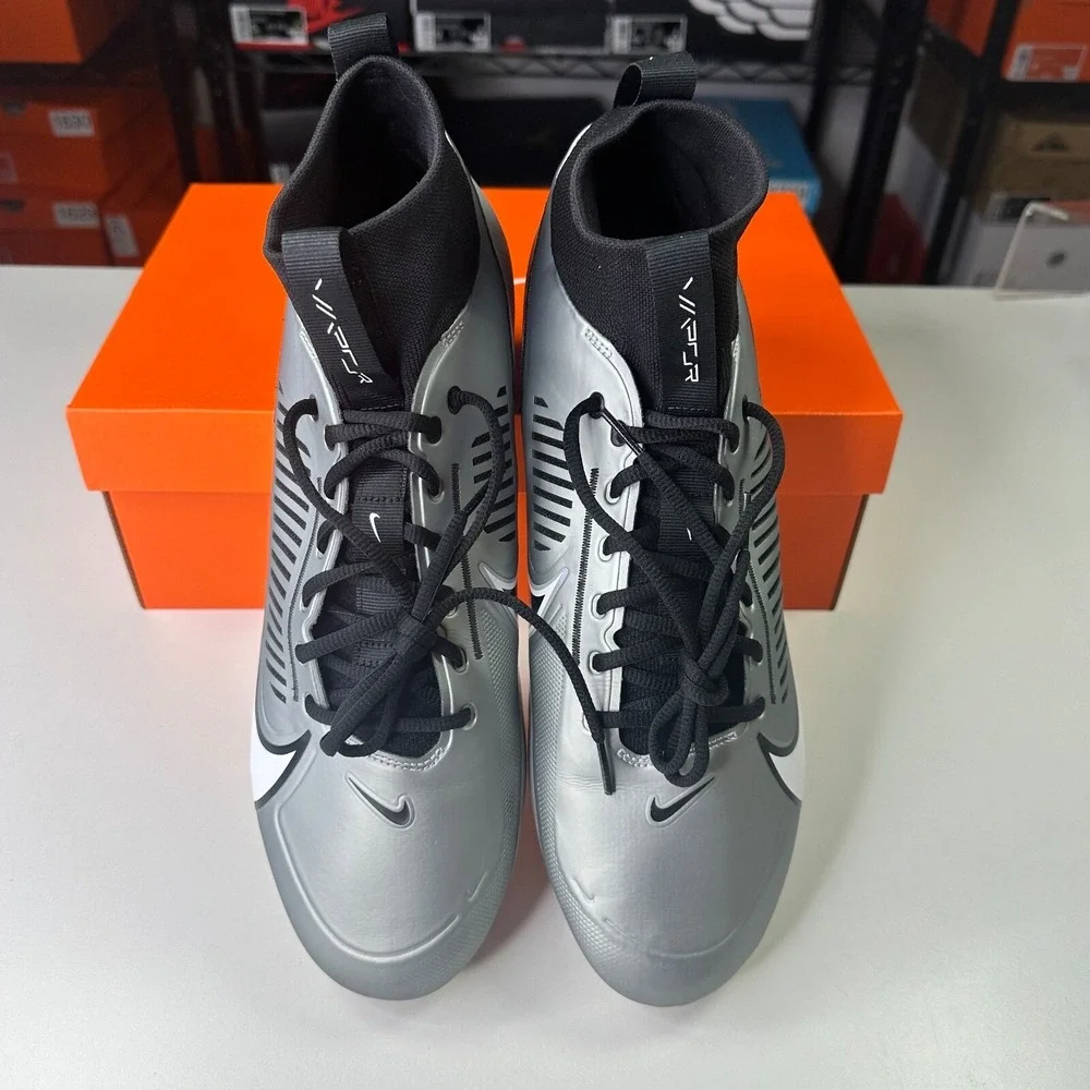 Nike Vapor Edge Pro 360 2 Light Smoke Grey Black Cleats DA5456-002 Men's 13.5